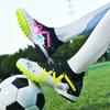 35-45 High-top Football Boots Rubber Short Nail Youth Sneakers Football Training Shoes Art Makeup Lawn Children Football Boots