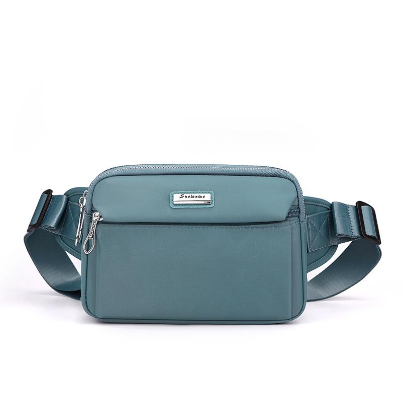 Chest Bag Women's Nylon Solid Color Small Bag Crossbody Bag Waist Bag