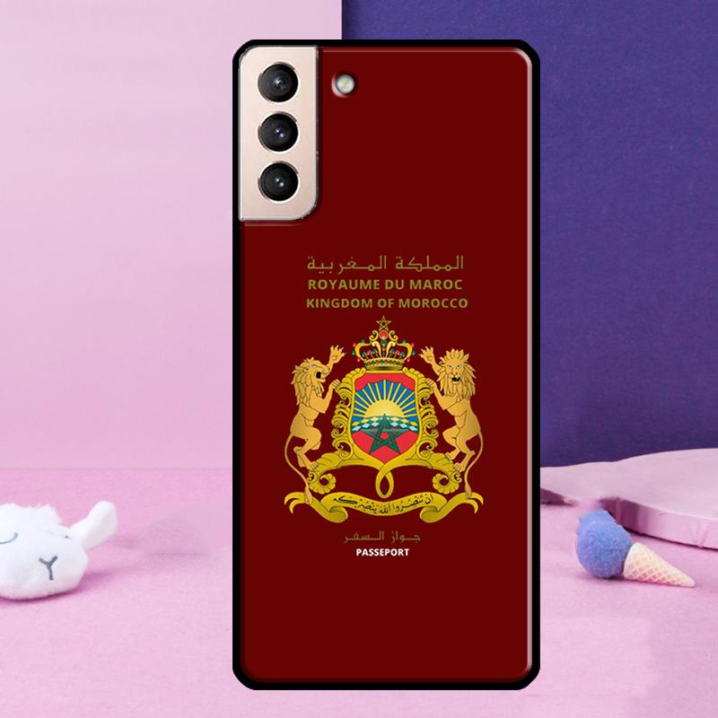 Morocco Flag Case For Samsung Galaxy S23 S22 Ultra S21 S20 FE Note 10 20 Ultra S8 S9 S10 Plus Cover