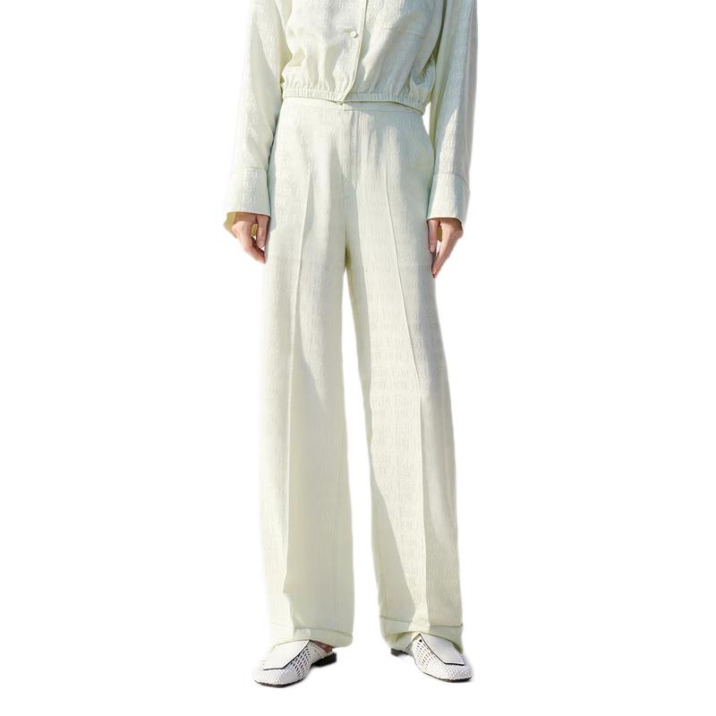 

Женские шелковые жаккардовые узкие брюки широкого кроя M 165}]} 165