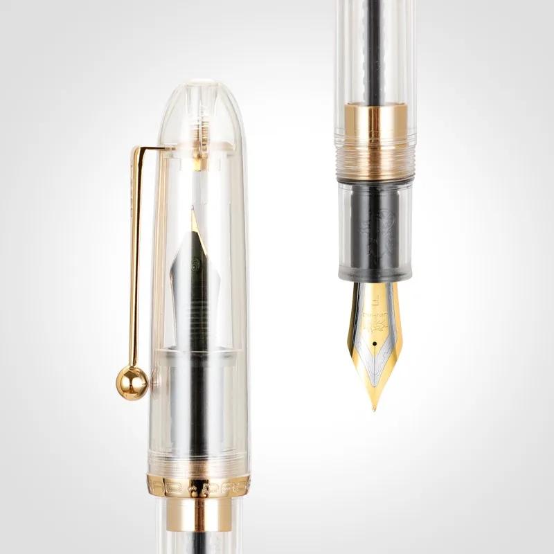 Jinhao 9016 Fountain Pen Acrylic Transparent Color Luxury Pens EF/F/M Extra Fine Nib Writing Office School Supplies Stationery