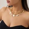 Geometry Metal Collarbone Chain Fashion Cowboy Cowgirl Choker Fashion Multilayer Necklace  Holiday