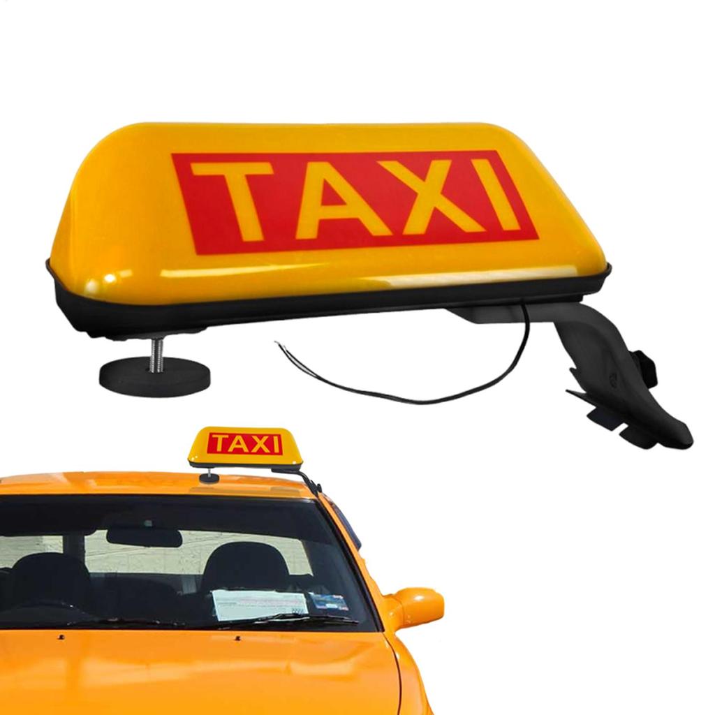 Car Taxi Signs 12V Top Roof Light LED Lamp Display Bright Magnetic Sign Car Accessories For Rideshare Ride Hailing Auto Share