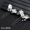 Hair Ornament Pearl Leaf Hair Clips Hair Jewelry Bridal Hair Accessories Crystal Hairpins