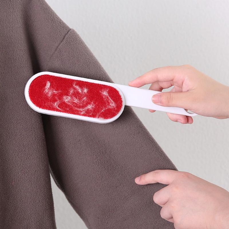 2Pcs Double-Sided Static Brush Lint Remover, Easy To Operate, Reusable, Removing Dog Cat Hair From Sofa Carpet Clothes