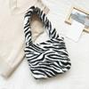 Handbags Vintage Leopard Print One-Shoulder Bag for Girls Zebra Pattern