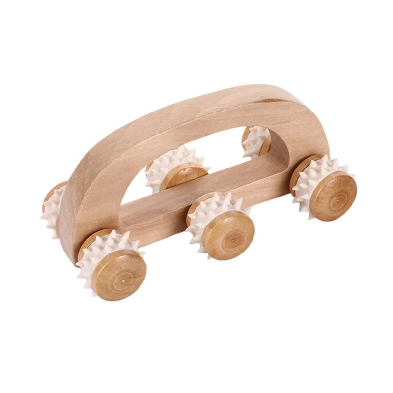 

Handheld Curved 6 Wheel Massage For Back Neck Leg Uncomfort Relief Durability and Friendly Design 1