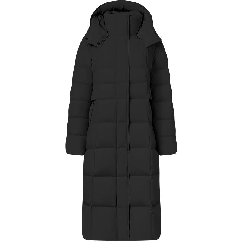 Tanboer Women's Long Hooded Belted Down Jacket (Model 530872Z)
