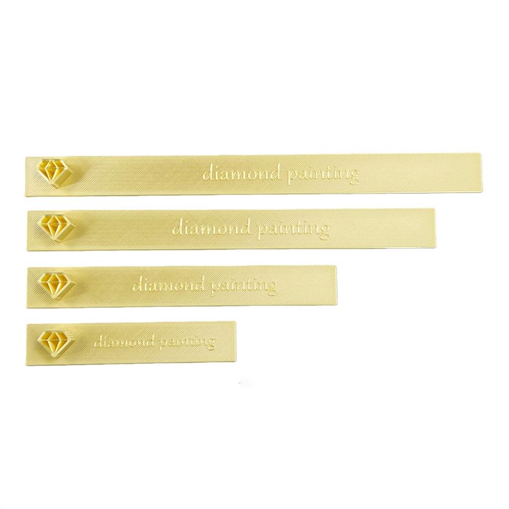4Pcs Plastic Diamond Art Rulers Connectable Bead Alignment Guides New Diamond Painting Rulers