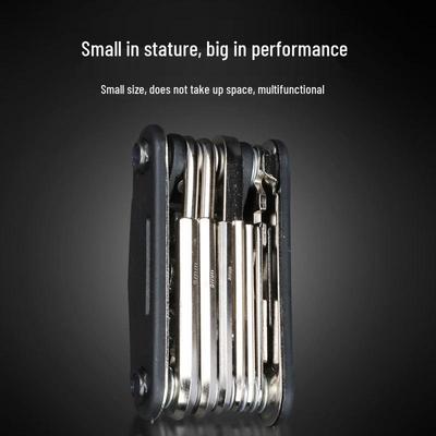 Portable Multifunction Folding Bicycle Repair Tool and Wrench Set