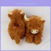 Highland Cow Plush Slipper Warm Indoor Home Xmas Gift