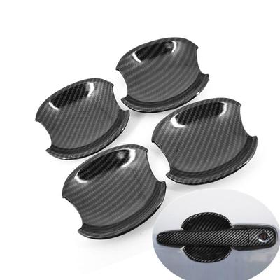 Garniture de poignée de porte de voiture en Fiber de carbone chromée, pour Mazda 3 2004 – 2009 Mazda 5 2006 – 2017 Mazda 6 2003 – 2015