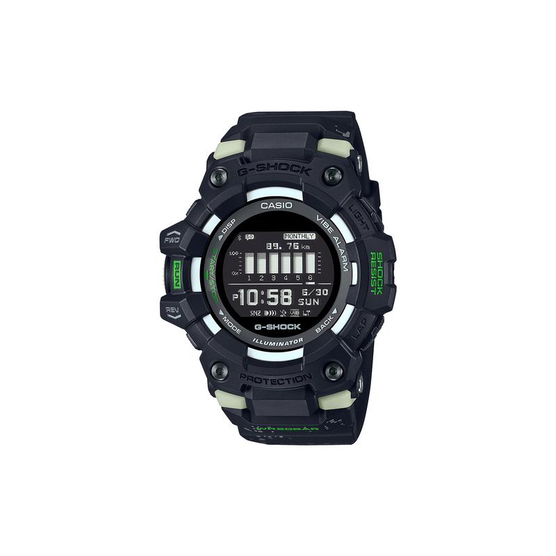 

Casio G-SQUAD series G-SHOCK series City Night Running Series Fluorescent Waterproof Pedometer Sports Bluetooth Quartz Movement Resin GBD-100LM-1PRT чёрный