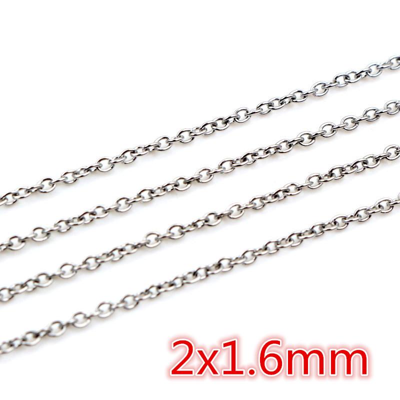 

5 Meters/Lot Never Fade Stainless Steel Multi Styles Necklace Chains For DIY Jewelry Making Findings Accessories Handmade
