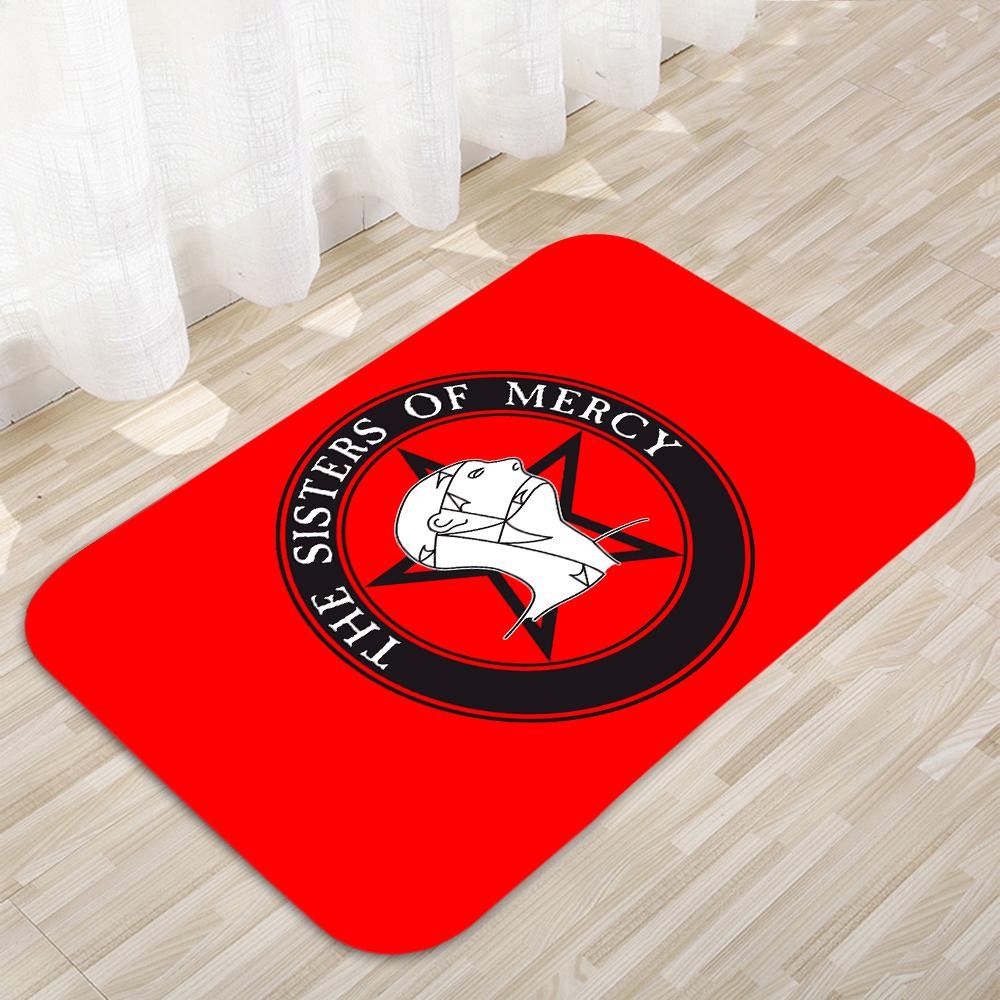 

Sisters of Mercy logo Floor Mats Home Carpet Door Mats Modern Decor Carpet Anti-Slip Floor Mats 726 40cmx60cm
