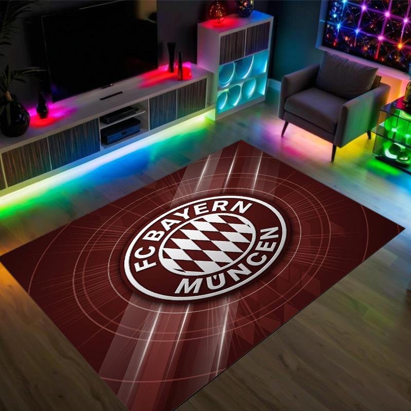 Tappeto in velluto di cristallo con design Bayern Monaco Accogliente Non?Tappeto Stampato Antiscivolo per Camera da Letto Soggiorno Ingresso