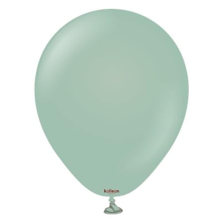 Balony Lateksowe Retro Winter Green, Zielony 45Cm, 25 Szt.