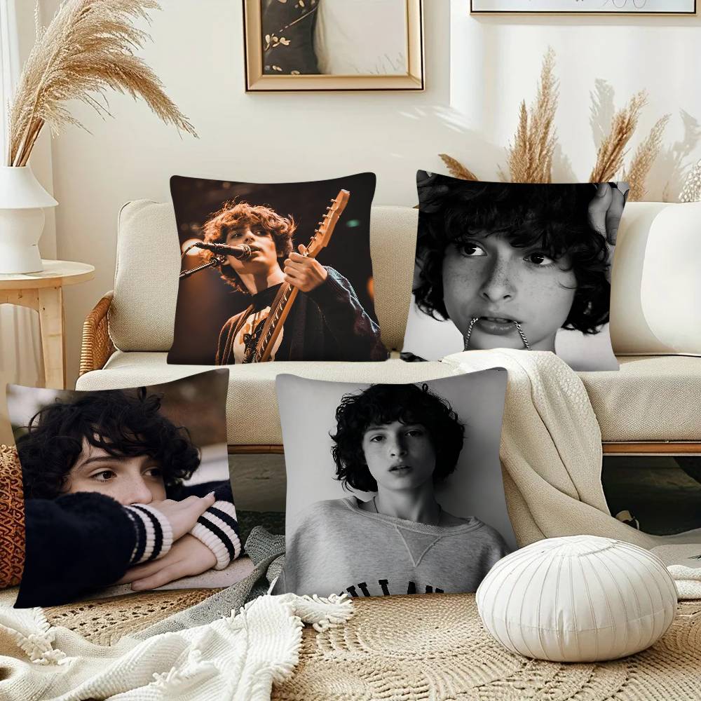 Schauspieler Finn Wolfhard Kissenbezug Mode Quadratischer Kissenbezug Schlafzimmer Sofa Raum Ins Dekoration Freizeit