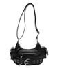 WEGO Sparkly Charm Belt Shoulder Casual Korean Girly Size Black Bag, Gift, Women's, F,