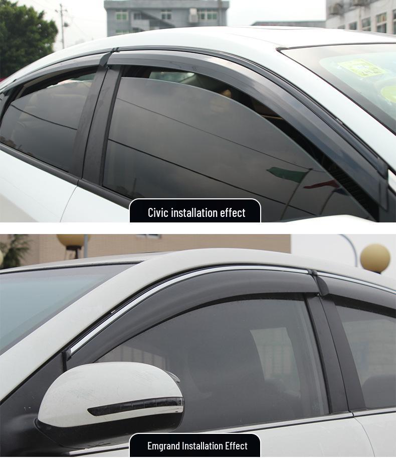 Honda Tenth Gen Accord, Civic, Lingpai, and Fengfan Car Window Rain Visor - Sun and Rain Guard for CR-V, XRV