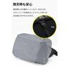 RS TAICHI Motorcycle Body Bag Waist Bag Waterproof Large Capacity Touring Rain Cover Included Hip Bag (L) RSB291 CHARCOAL