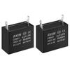 CBB61 3uF 450V AC Single Insert Metallized Polypropylene Film Capacitor 38x20x30mm for Pump Motor Generator 2 Pack