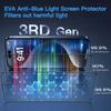 2Pcs Tempered Glass Screen Protector for iPhone 17 17Pro 17ProMax 17Air 16 15 14 Series Blue Light Protection HD Clear Anti-Scra