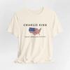 Charlie Kirk Tribute Shirt, Great American Patriot Top (White) Shirt