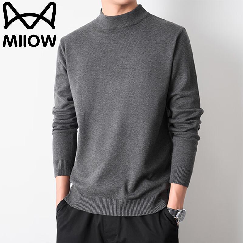 MIIOW Men's Half-Turtleneck Knit Sweater