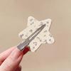 Traceless Hair Clip, Five-Pointed Star Shape Hair Pin with Floral Pattern, Compact Versatile Hair Accessories