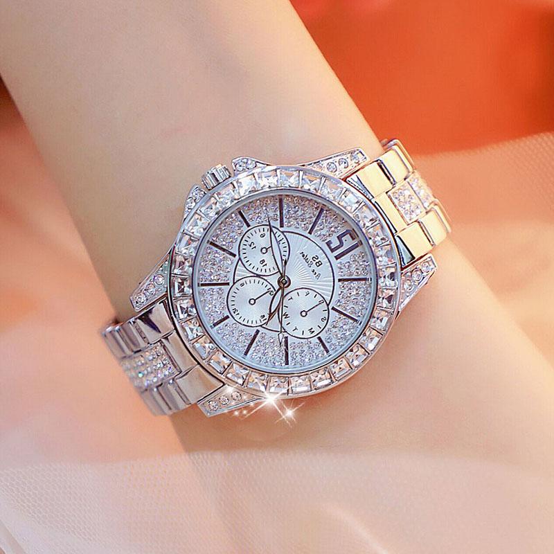 Švýcarské automatické vodotěsné hodinky s diamantovým osazením, lehký luxus, velký ciferník, mechanické hodinky, dámské hodinky s temperamentem, hodinky, diamant