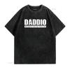 Funny Daddio Father s Day Womens T Shirt Black XL vintage Washed graphic Stretched Versatile Slightly fashion designer clothes