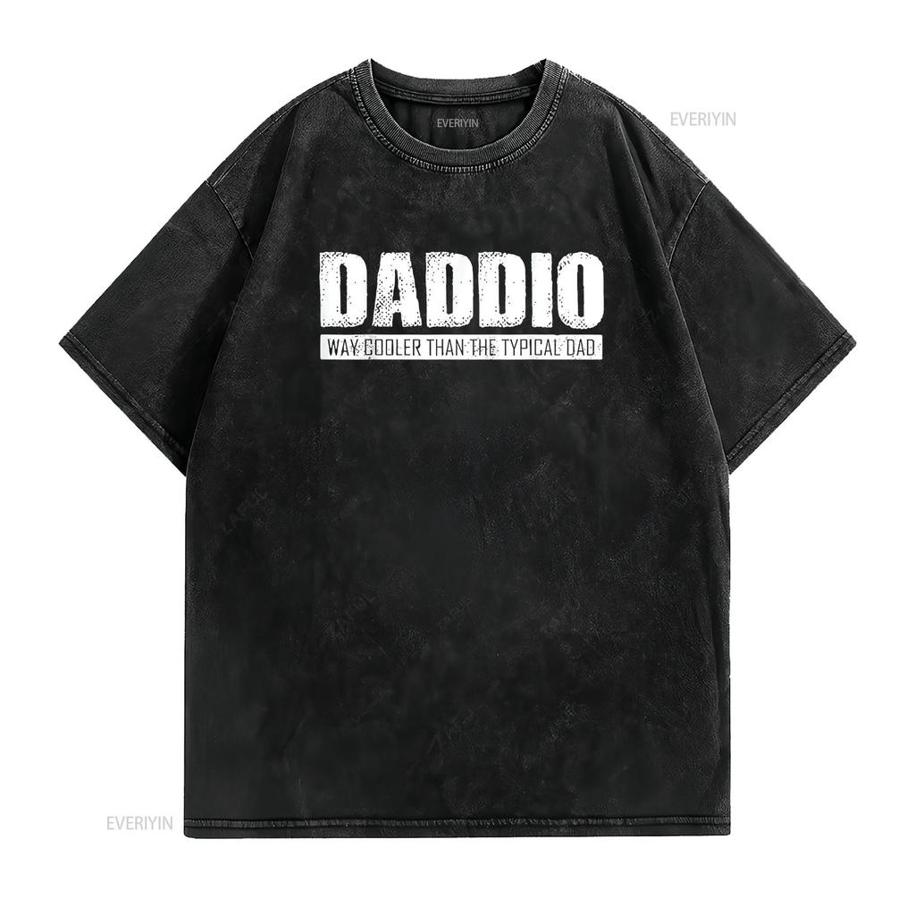 Funny Daddio Father s Day Womens T Shirt Black XL vintage Washed graphic Stretched Versatile Slightly fashion designer clothes