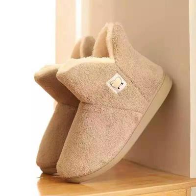 Chinelos de Algodão de Inverno Pele de Ovelha Sapatos Femininos Pele Natural Feminino Quente Interno Lã Macia Calçado de Casa para Senhora