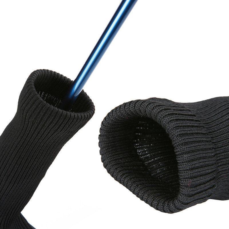 3Pcs Durable Golf Training Accessories Long-Necked Golf Club Head Covers Numbered Wooden Club Head Protector
