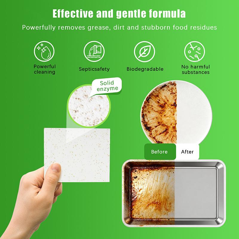 30/100 Pezzi Detergente per Lavastoviglie Rimozione Sporco Grasso Deodorante Pastiglia Detergente Macchine Ciotole Strumento Cucina Foglio Detergente per Lavastoviglie