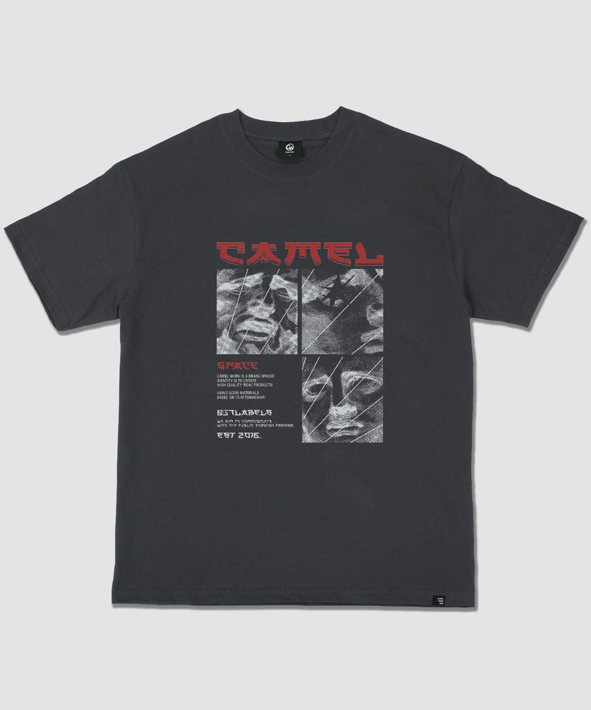 CAMEL WORK Camel Classic Miss Short Sleeve T-Shirt (Charcoal)