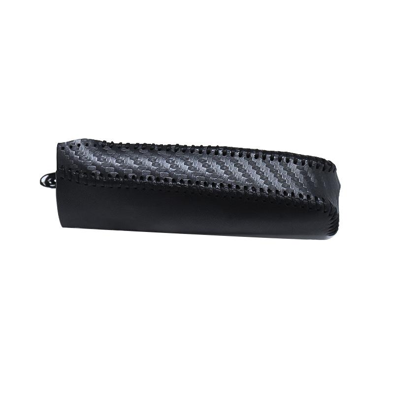 

Чехол для ручного тормоза автомобиля, сшитый вручную для 2015 года - аксессуары для Ford Mustang, модифицированный интерьер чёрный