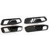 A03E-For Honda Accord  2024 11Th Car Inner Side Door Handle Bowl Cover Trim Interior Accessories (ABS Carbon Fiber)