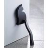 BOSS TRADING Cat-Shaped Door Stopper with Magnet, Strong Adhesion, Safe for Entranceways, Made in Japan, White Cat Design