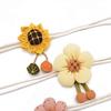 2PCS Curtain Holder Sunflower Curtain Tieback Cute Curtain Buckle Curtains Rope Holder  Home Decor