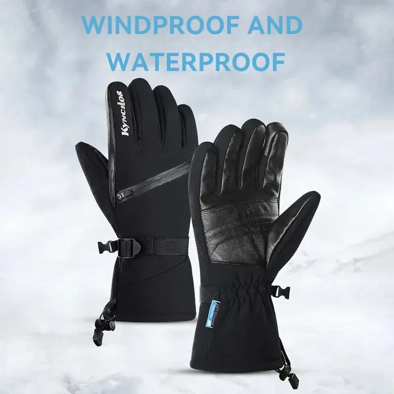 Warm Waterproof Touch Screen Motorcycle Ski Cycling Gloves Winter Outdoor Sports Driving Running Dirt Bike Riding A0081
