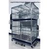 Stainless Steel Multi-Layer Dog Cage for Small to Medium Dogs - Parent-Child Design, Ideal for Pet Shops & Boarding