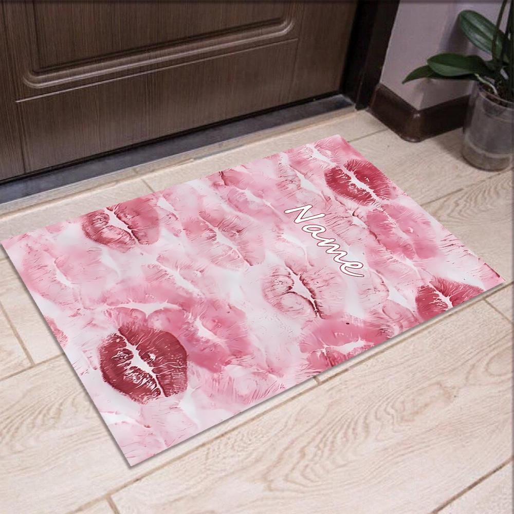 Custom Name Love Printed Carpet,Rug for Office Chair Living Room Bedroom Kitchen Room Decor Gifts.