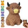 Vaca das Terras Altas Escocesa Squishy de Recuperação Lenta Alívio de Ansiedade Fidget Toy, Brinquedos Squishy, Brinquedos para Crianças, Juegos Para Niños, Queijo Squishy