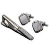 Tie Clip and Cufflink Made In Perfect for Formal Job and Company Entrance Set, Japan, Mother-of-pearl, Weddings, Parties, Occasions, Celebrations,
