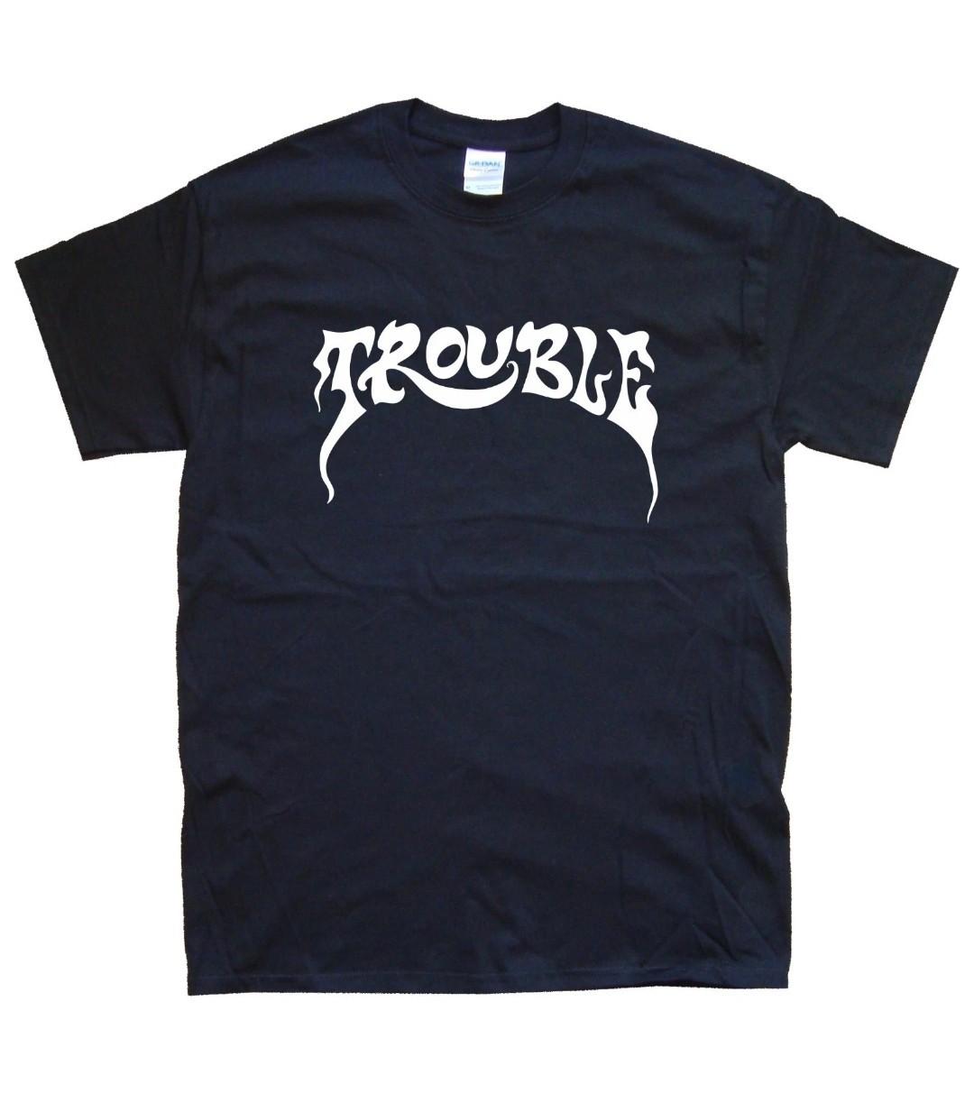 

TROUBLE Graphic T-SHIRT sizes S M L XL XXL colours Black, White S разноцветный