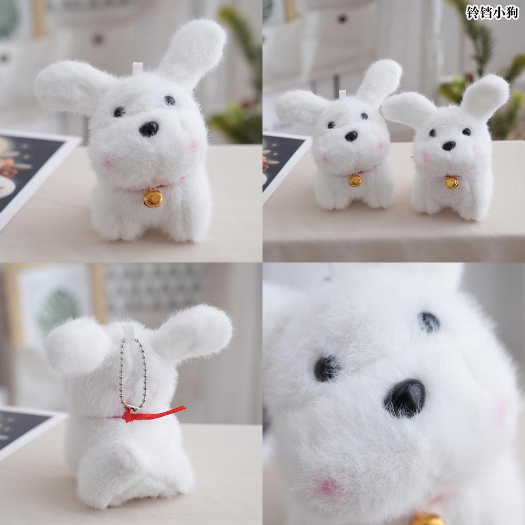 Plush Dog Keychain With Bell For Kids And Bag Accessories