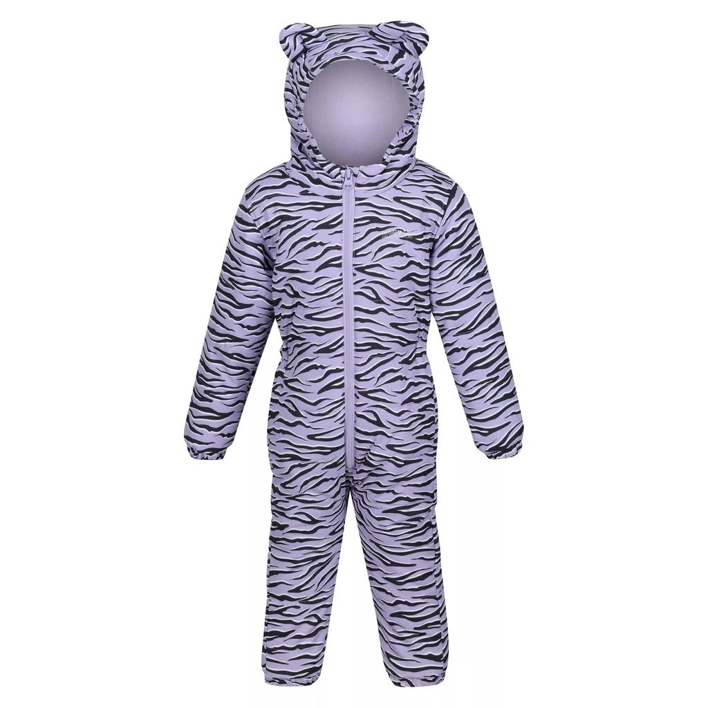 Regatta Childrens/Kids Penrose Zebra Print Puddle Suit