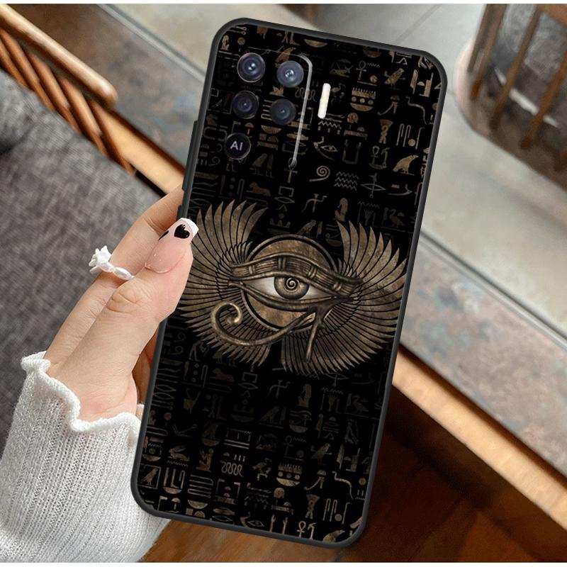 Egyptian Eye Of Horus Phone Case For Oppo A16 A76 A78 A96 A58 A18 A38 A98 A17 A77 A80 A40 A60 A74 A94 A54 A15 A57S